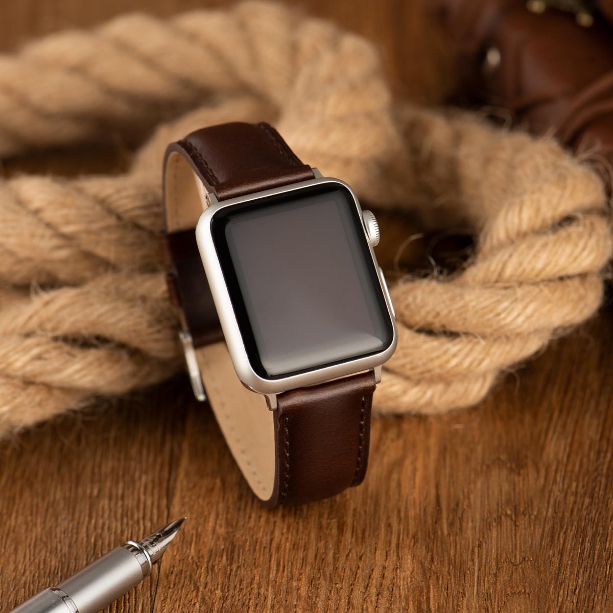 CORROPELLE Watch Strap Compatible with Apple Watch Leather Strap 49mm 46mm 45mm 44mm 42mm, High Quality Genuine Leather Watch Straps Replacement Bracelet for iWatch Series 10 9 8 7 6 5 4 3 2 1 SE2/1 Ultra2/1