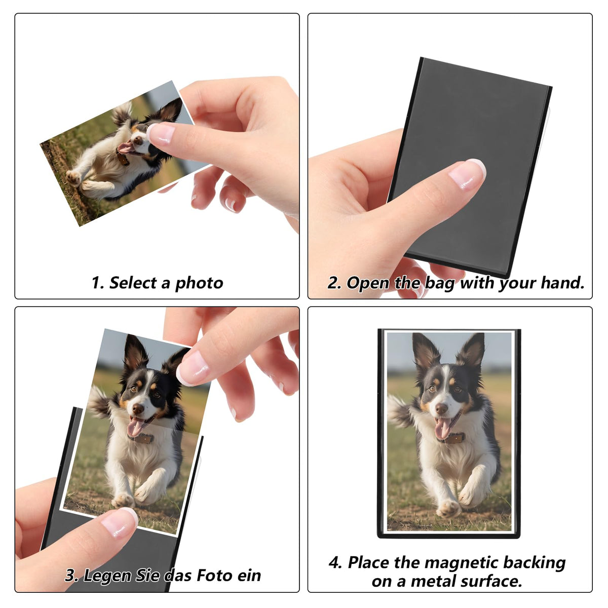 15-piece Magnetic Photo Frames Set – 9.3×6.3cm
