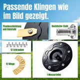Replacement Blades for Segway Navimow i108E/i105E/i110N 12 Blades & Blade Plate – 12-Blade Set