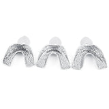 Dental Impression Trays Stainless Steel Autoclavable Upper & Lower – 6pcs