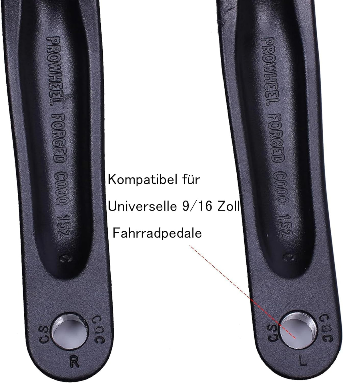 Prowheel Ebike ISIS Crank Arm,127 mm/140 mm/152 mm/160 mm/165 mm/170 mm/175 mm Electric Bicycle Crank Arm for ISIS Mid Drive Motor,Bosch GEN4,PW-X3/PW-X2,BANGFANG M620, Brose Standard/MAG,GX0
