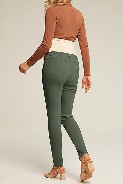 Maternity Trousers Casual Comfortable Army Style – Green XL