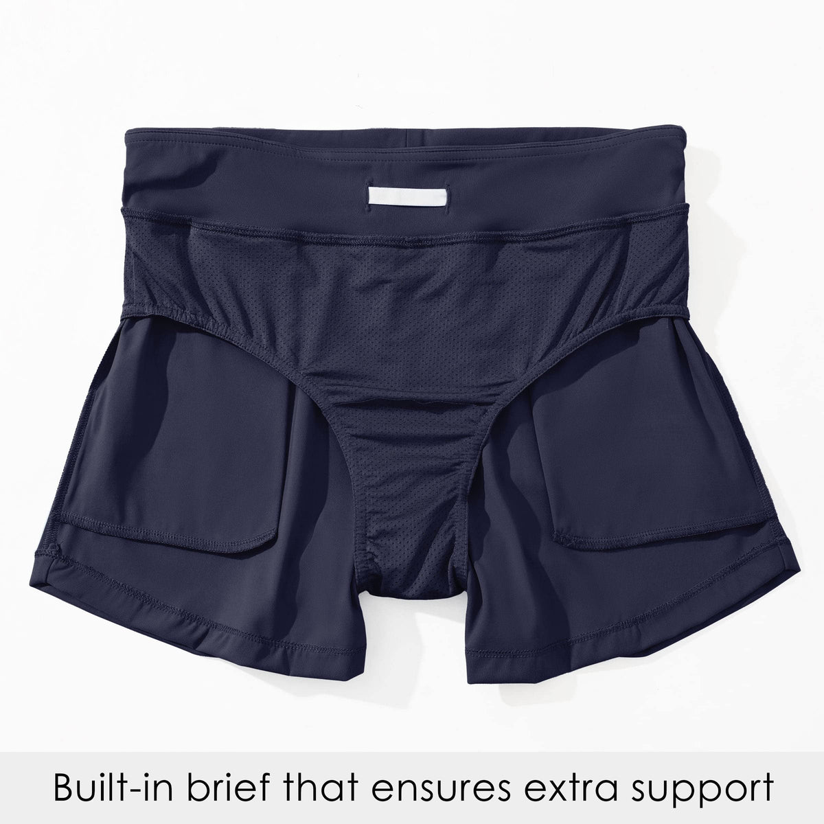 Pantaloni scurți de baie damă WILLIT cu uscare rapidă și buzunare – Bleumarin L