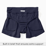 Pantaloni scurți de baie damă WILLIT cu uscare rapidă și buzunare – Bleumarin L