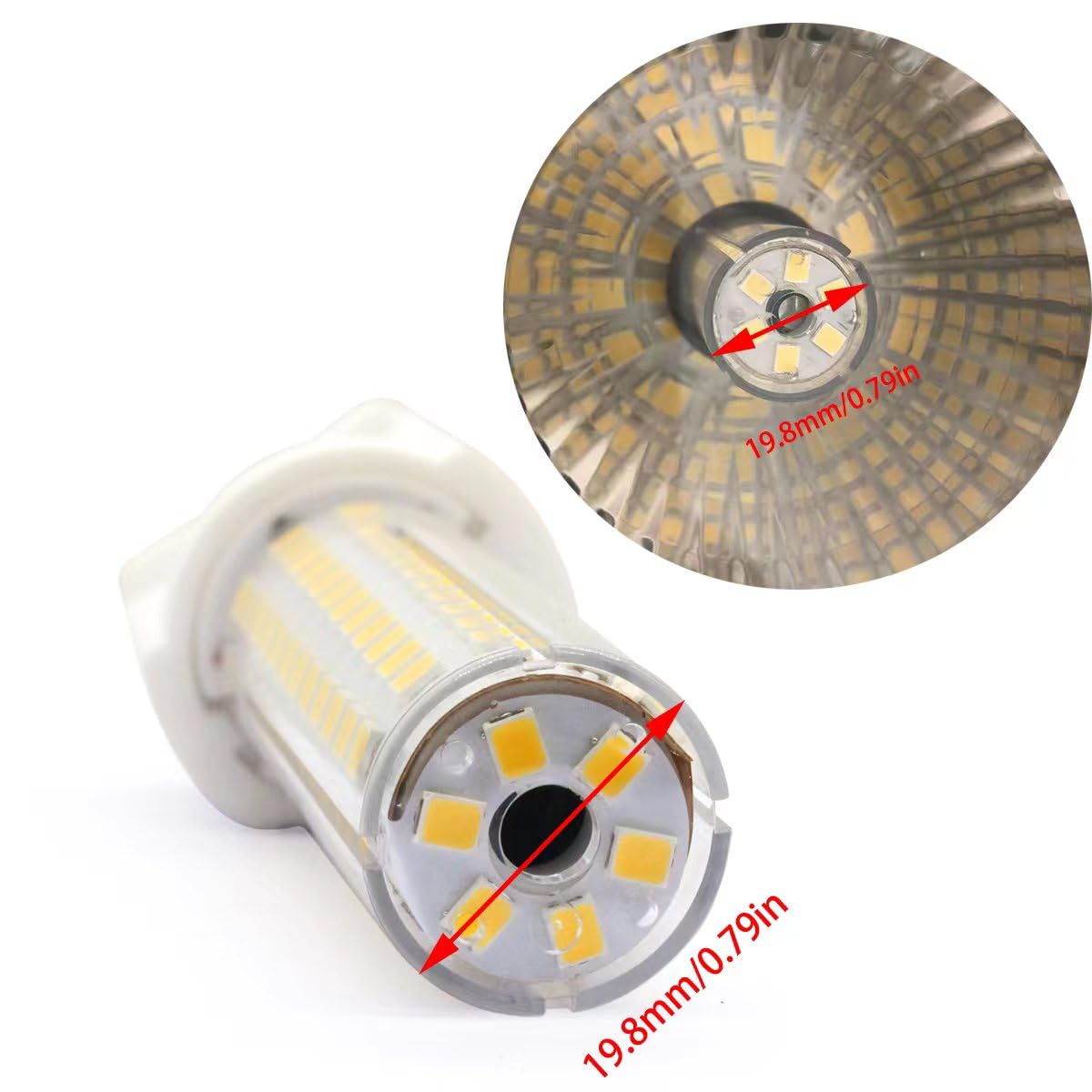 Becuri LED G12 tip porumb 15W 1500 lumeni ALQFFHL lumină caldă, set 4 bucăți