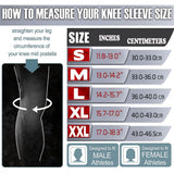 Nisrok Knee Sleeves (1 Pair), 7 mm Neoprene Compression Knee Brace, Great Support for Cross Training, Weightlifting, Powerlifting, Squats, Basketball and More