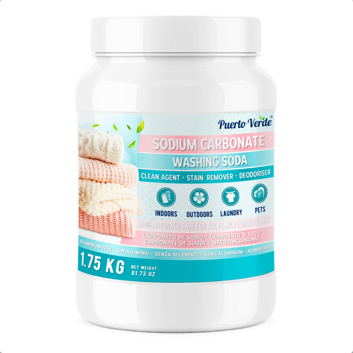 Sodium Carbonate (Washing Soda) Natural Home Cleaner – 1.75kg