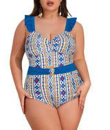 Women's Tummy-Control Push-Up Swimsuit Slimming One-Piece Monokini – One Size