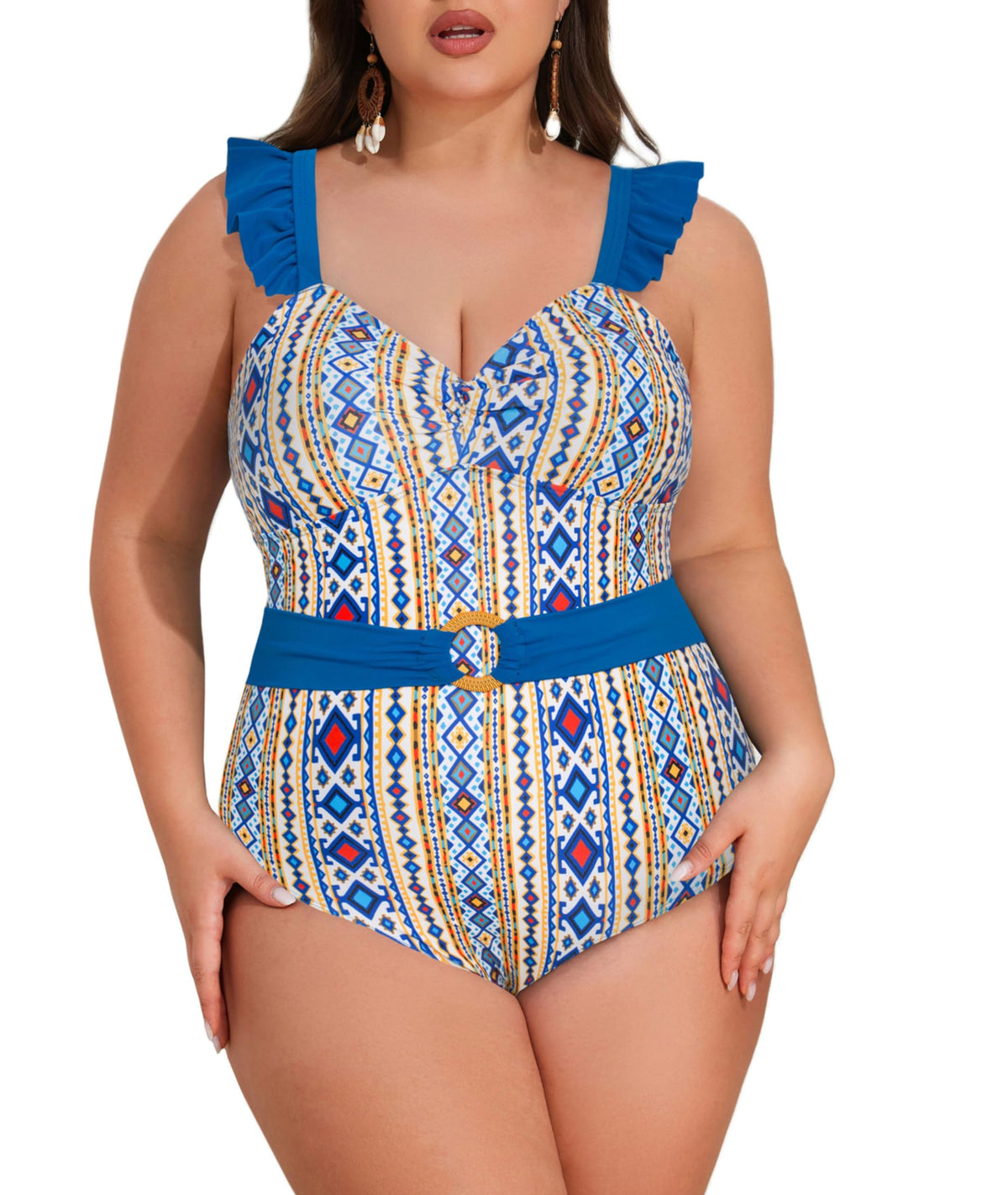 Women's Tummy-Control Push-Up Swimsuit Slimming One-Piece Monokini – One Size