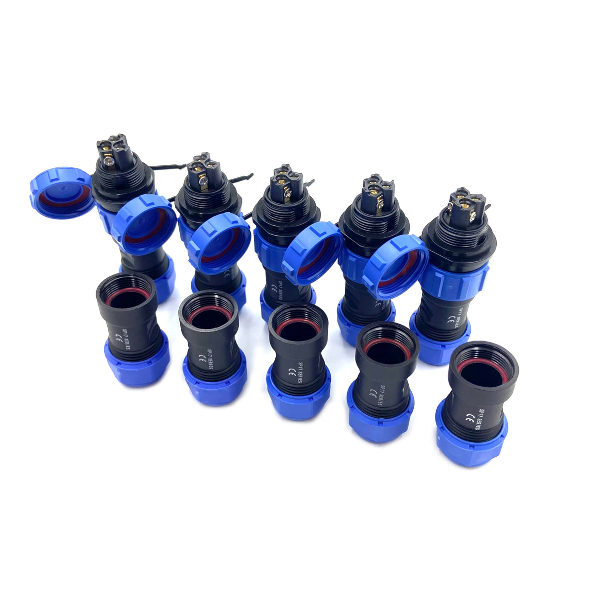 Conectori aviație SP17 3 pini fără lipire impermeabili IP68 500V 10A, set 5 buc