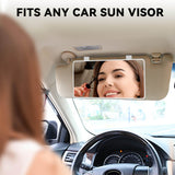 Oglindă cosmetică pentru parasolar auto – Alb