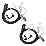 HYS 2.5mm 1 Pin Walkie Talkie Earpiece with Mic Security Headset Compatible with Motorola TLKR-T60 T61 T62 T80 T81 T82 T-92 H2O T80 Extreme (2 Pack)