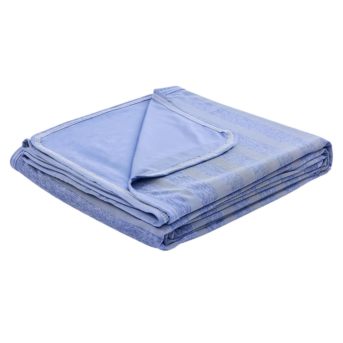 EMME Cooling Blanket Q‑Max>0.5 Double‑Sided Fine Stripes 230x230cm Lightweight – Dark Grey 230x230cm