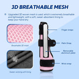 Little Finger Splint Metal Brace for Tendonitis Sprains Arthritis Right/Left – Pink S