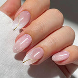 UV Gel Nail Strips French Tip Nail Foil Stickers Nail Art Accessories – JMEOWIO