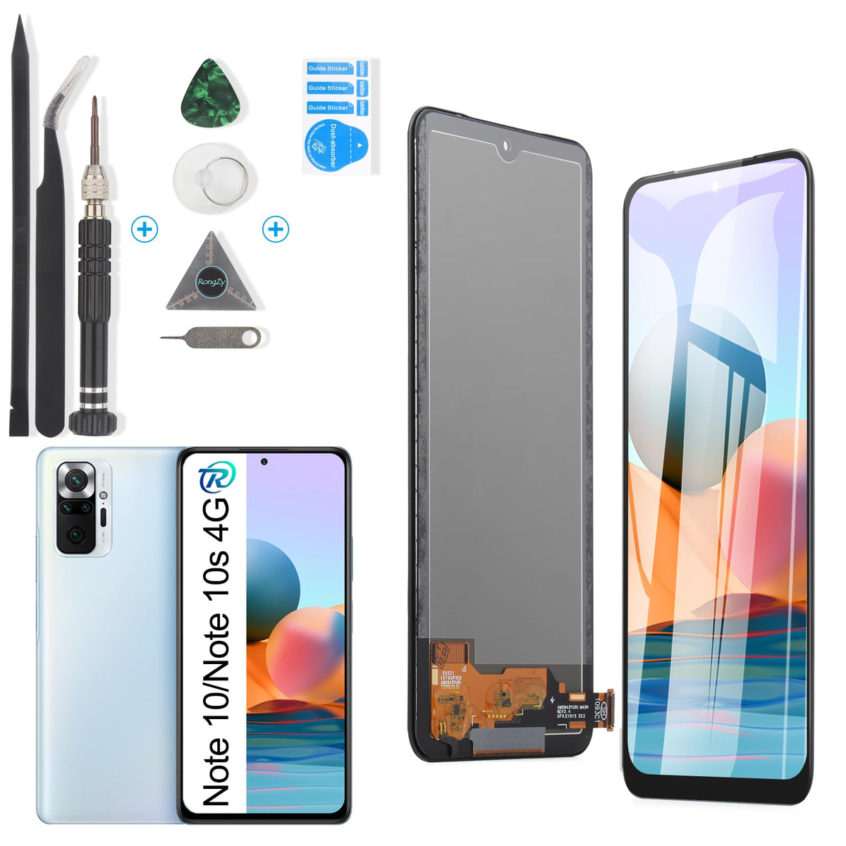 Ecran display LCD Incell cu touchscreen și scule pentru Xiaomi Redmi Note 10 4G / Note 10s / Poco M5S