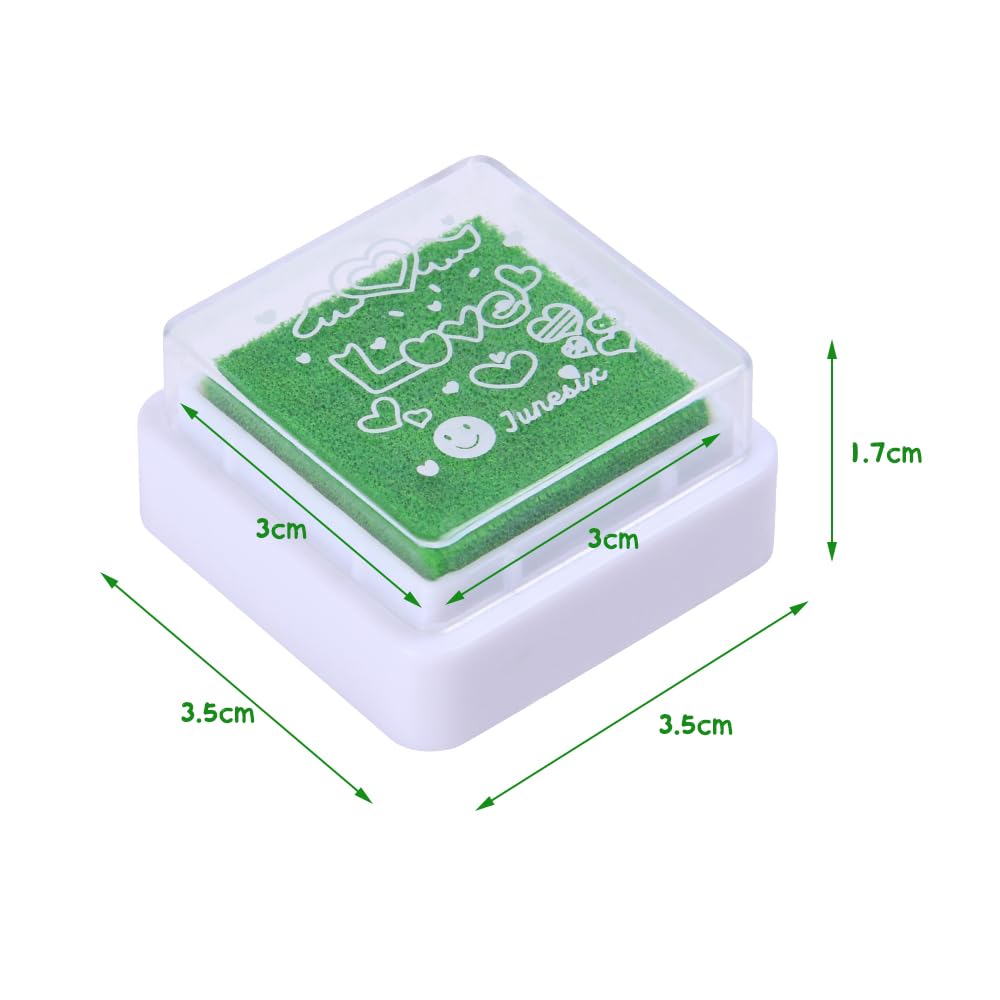 Stamp Pad Set Fingerprint Ink Pads Non-Toxic – 12 colours