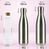 Insulated Stainless Steel Water Bottle 750ml Leakproof Vacuum – Pink