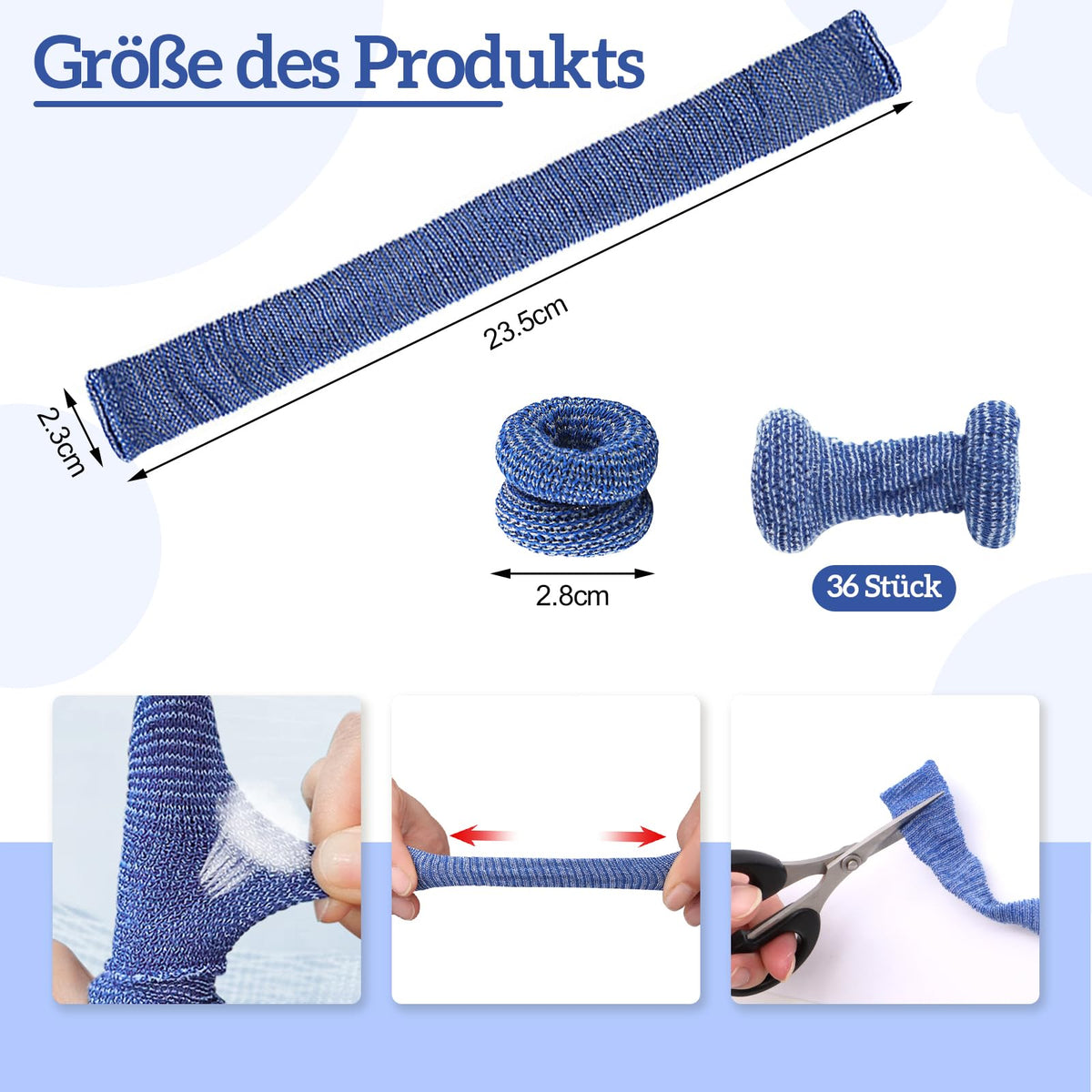 Bandaj elastic tubular de protecție pentru deget – Mărimea A