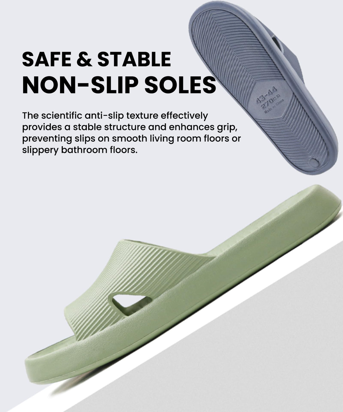 Anmerl Bathing Shoes for Men and Women - Non-Slip Quick-Drying Bath Slippers, Soft & Ultra-Light Slippers for Summer, Bathroom, Shower, Sauna