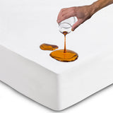 Mattress Protector 90 x 200 cm Waterproof Mattress Cover Waterproof Fitted Sheet made of Cotton and Microfiber Breathable Bed Mattress Cover Hypoallergenic Anti-mite Machine Washable