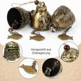 Clopoței de vânt Feng Shui din metal stil antic pentru noroc și armonie