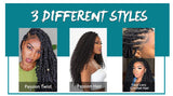 Extensii împletituri croșetate Passion Twist sintetice 30 cm, set 7 pachete – Culoarea 1B