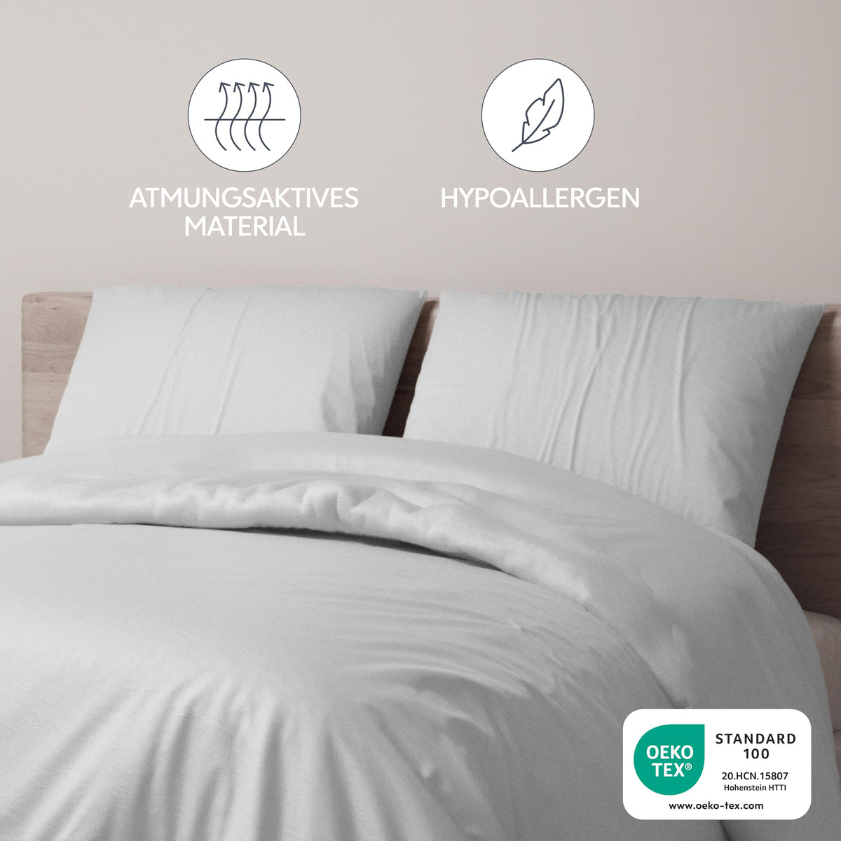 Dreamzie Pillowcase 40x70cm - Pack of 2 Oeko Tex Certified Microfiber Zippered Pillowcases - Soft Brushed Pillowcase - White