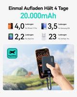 INIU Power Bank 20000mAh 22.5W Fast Charge Mini Portable Charger - Blue