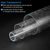 Set 4 tuburi transparente din PVC diametru int. 41mm / ext. 45mm lungime 350mm – Construcție lămpi