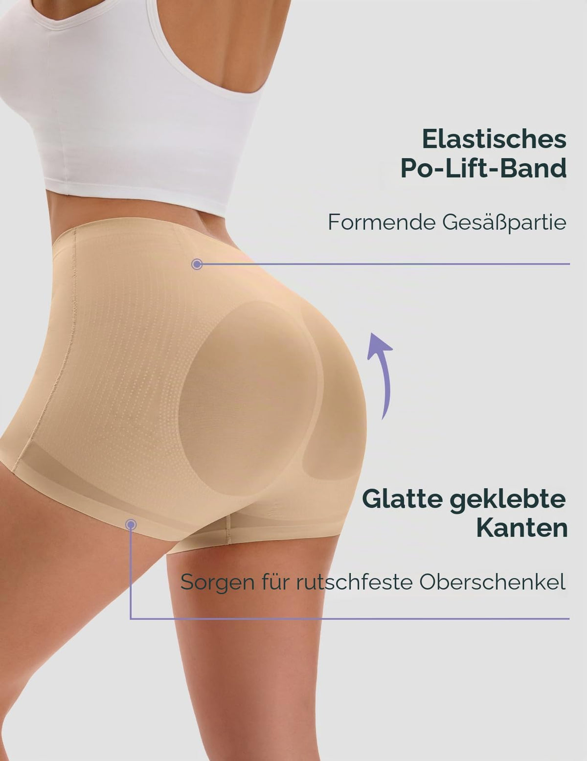 Women's Tummy Control Seamless Boxer Shapewear Shorts