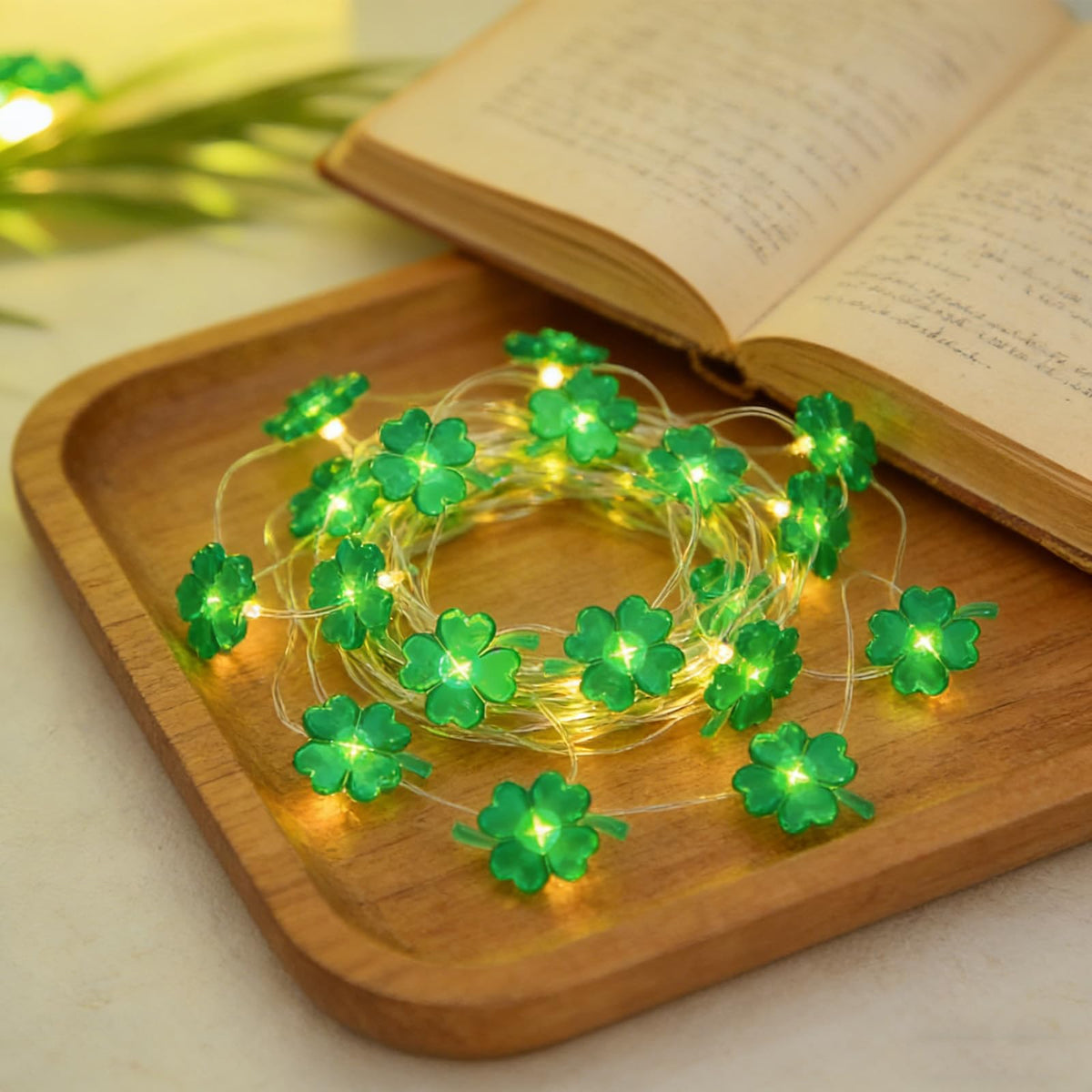 Cloverleaf String Lights 30 LED Micro Wire with Timer – 3m