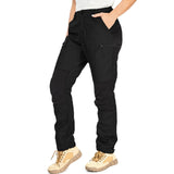 Yenwits Hiking Pants Women's Outdoor Pants Durable Robust Breathable Trekking Pants Work Pants for Outdoor Activities and Outdoor Work (2093, Black, XL)