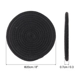 Trivets for Hot Dishes 8in Heat-Resistant 5-Pack – Black