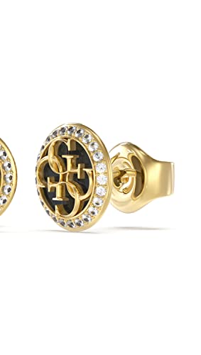 GUESS Women's Stud Earrings Sterling Silver One Size, Sterling Silver Crystal JUBE02147JWYGBKT/U, One Size, Stainless Steel, Cristal