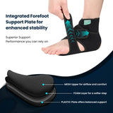 Drop Foot Brace Adjustable Ankle Support – Black