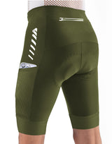 Men's 4D Padded Cycling Shorts Breathable Quick-Dry with Reflective Stripes – Green S