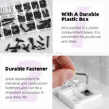 Stainless Steel Self-Tapping Hex Cap Screws Assortment M2-M6 125pc with Hex Keys – 125pc