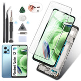 Display LCD de schimb cu touchscreen și ramă RongZy pentru Xiaomi Redmi Note 12 4G 6.67" – Negru