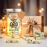 LED Bottle Light 80th Birthday Money Gift Pack – One Pack