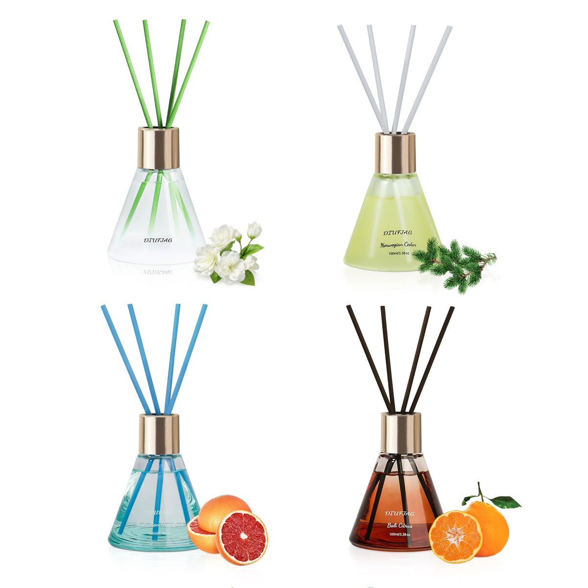 Reed Diffuser 8 Reeds Aromatic Oil – Jasmine 100ml