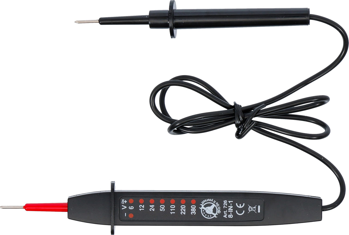 BGS DIY Voltage Tester 6–380V AC/DC – Model 726