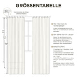 Perdele semitransparente aspect in cu rejansă stil Boho, set 2 bucăți 145 x 140 cm – Gri-Albastru