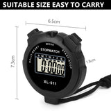 Vicloon Digital Stopwatch Timer with Alarm and Calendar – Black