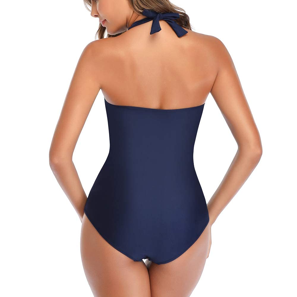 Costum de baie întreg damă Smismivo push-up cu bureți și aplatizare burtică – Elegant Curvy
