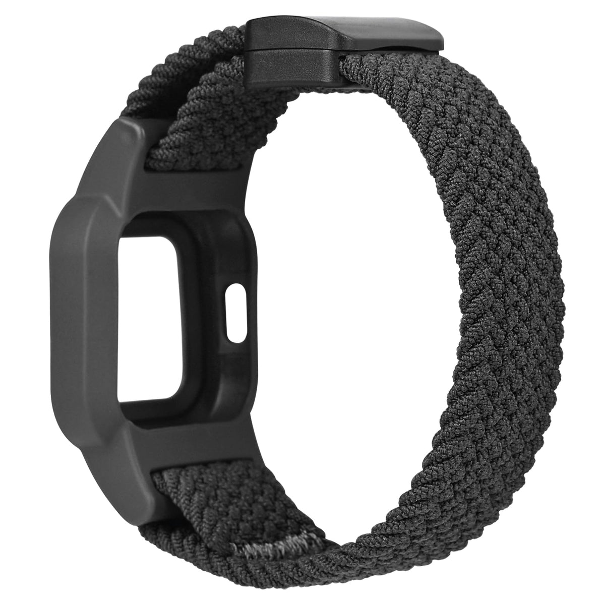 Braided Nylon Watch Strap Compatible with Garmin Vivofit Jr 3 Adjustable – No Gemstone