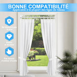 Bară telescopică extensibilă pentru perdea de duș fără găurire 22 mm – Alb 115–195 cm