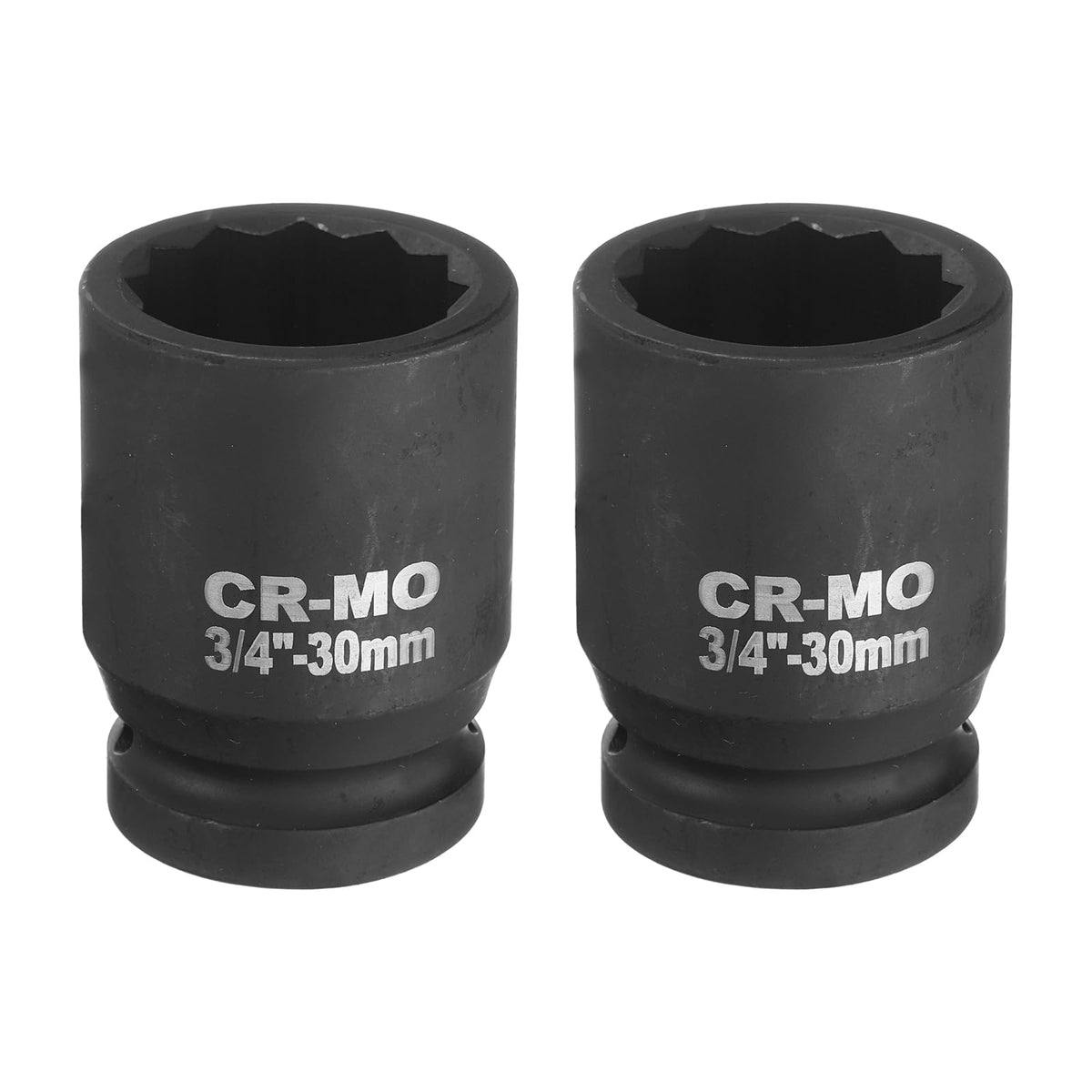 30mm 12-Point Impact Socket 3/4in Drive 2-Pack Heavy-Duty – 30mm