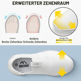 Women’s Slip-On Walking Shoes Breathable Lightweight Comfortable – White EU 38