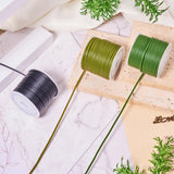 Șnur tubular din cauciuc pentru confecționare bijuterii 2 mm – Verde Măsliniu / Negru